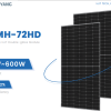 Tấm pin MYMH-72HD công suất 575W đến 600W